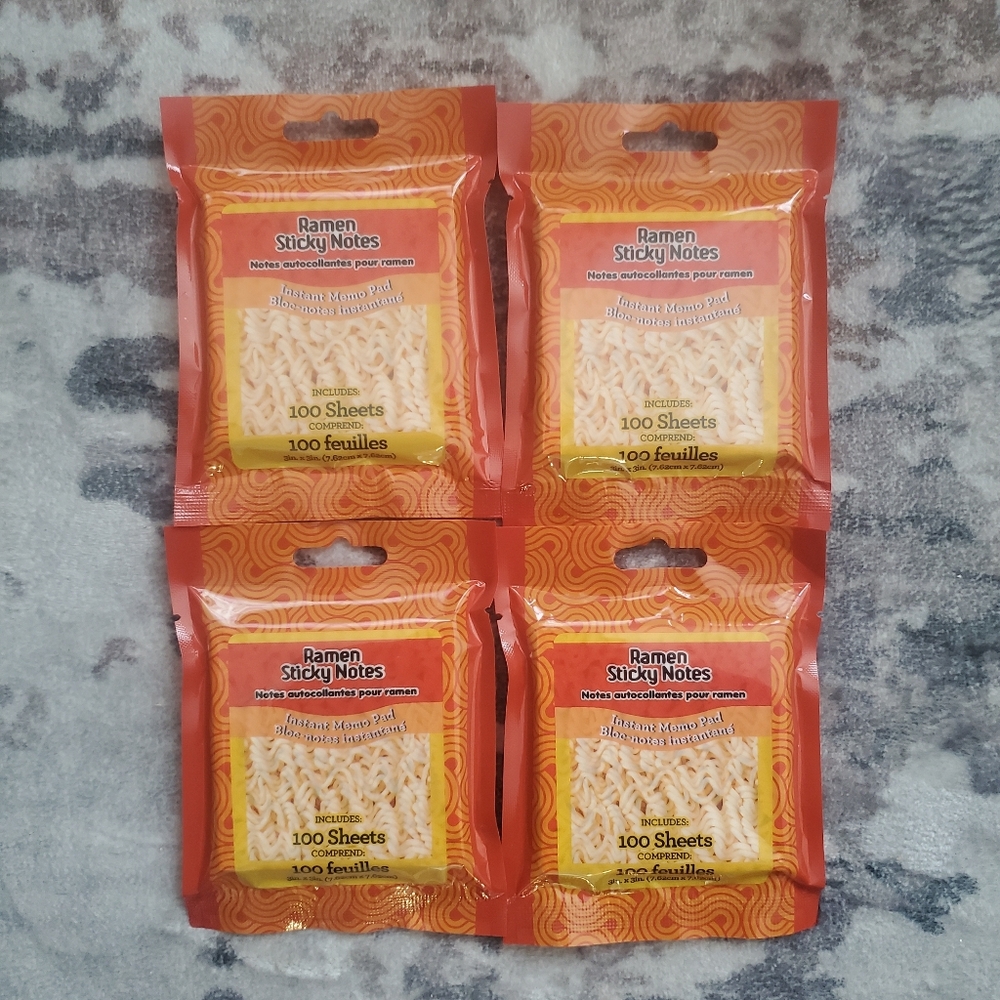 Ramen Sticky Notes 100 ct - Pack of 4